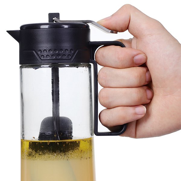 大容量玻璃沙拉醬攪拌瓶