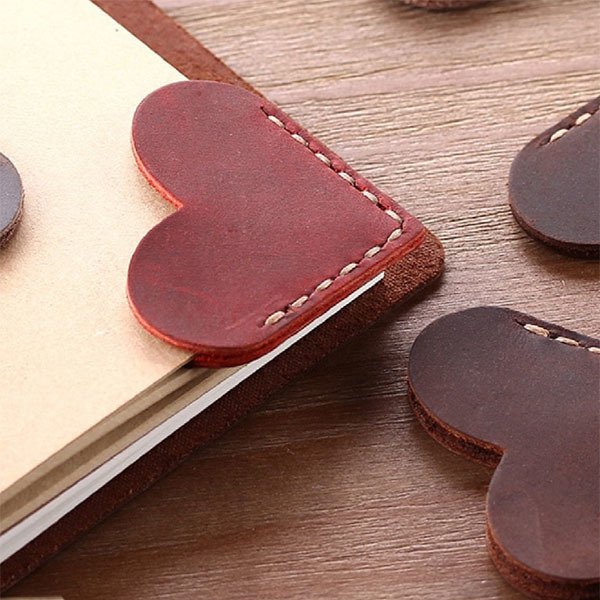 牛皮書角標記-5cm皮革書籤