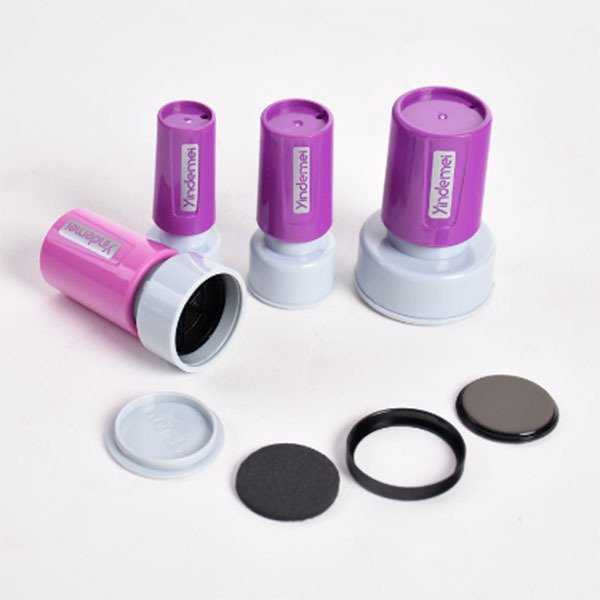 2.5cm圓形彩色塑膠印章