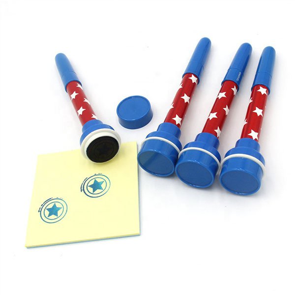 兒童雙頭塑膠印章筆