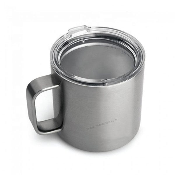 450ml摺疊手把鈦金屬保溫杯
