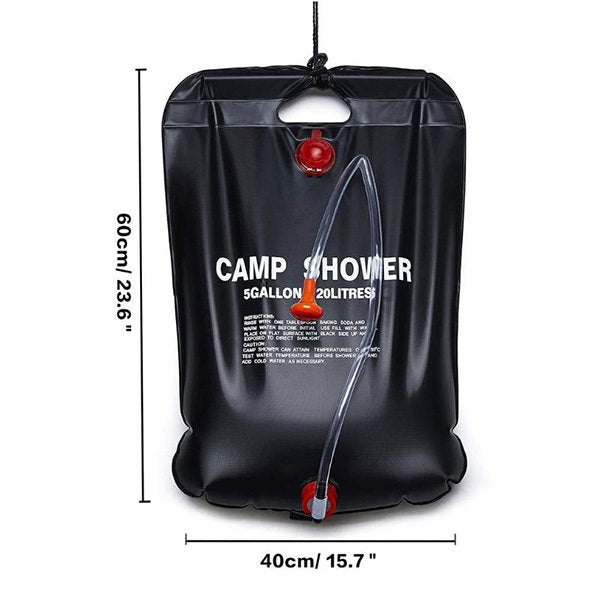 20L便攜式PVC太陽能淋浴袋