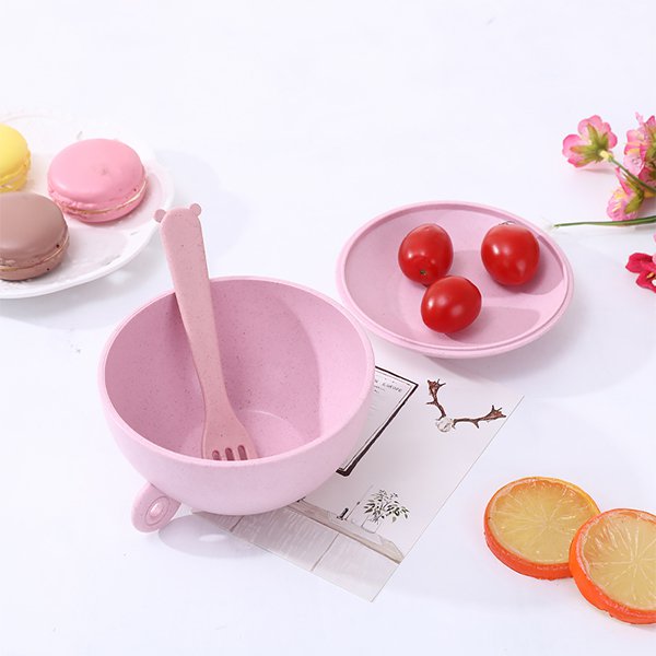 5入組小麥秸稈杯碗餐盒組