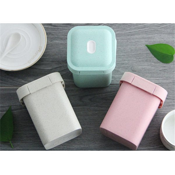 550ml方扣小麥秸稈密封盒