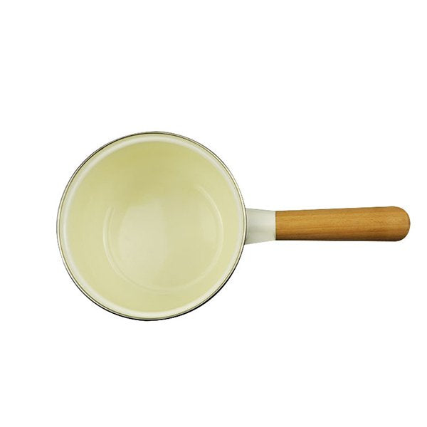 長木柄搪瓷牛奶鍋-附鍋蓋