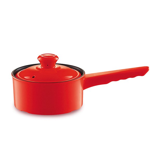 1L長手柄不粘鍋-搪瓷牛奶鍋