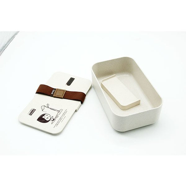 單層2格環保排氣孔小麥秸稈餐盒