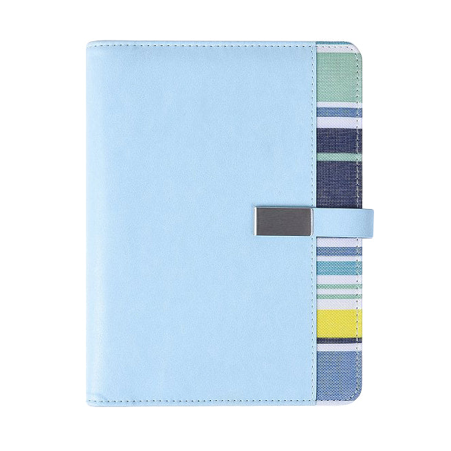 25K雙色拼接工商日誌-活頁筆記本-客製內頁-PU皮革-LOGO定製