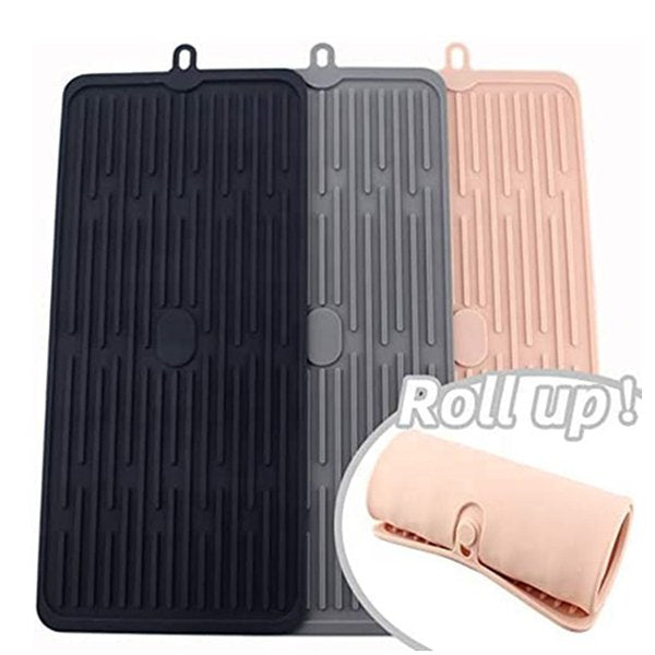 摺疊式矽膠瀝水餐墊