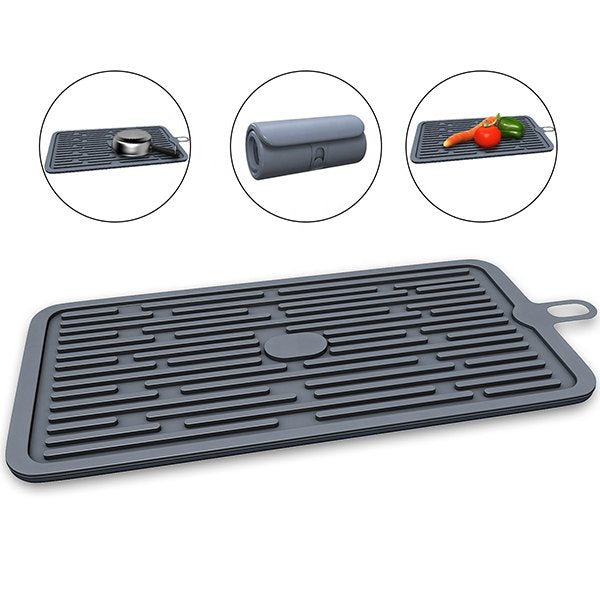 摺疊式矽膠瀝水餐墊
