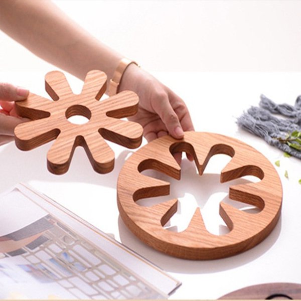 花造型木隔熱墊-2個一套