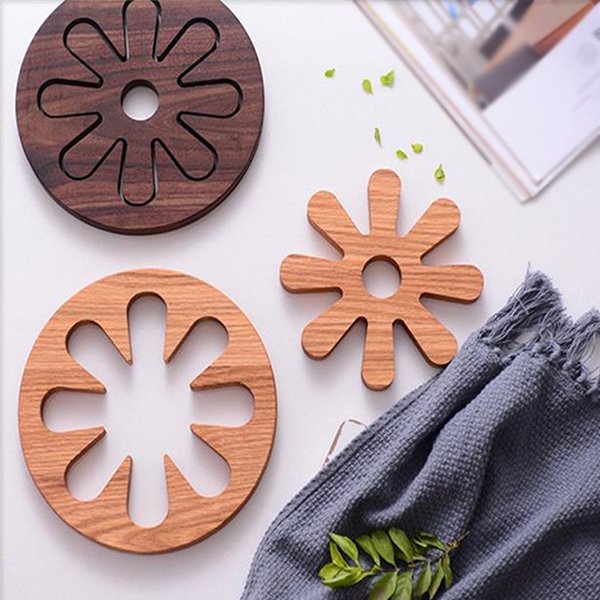 花造型木隔熱墊-2個一套