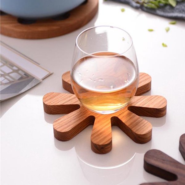 花造型木隔熱墊-2個一套