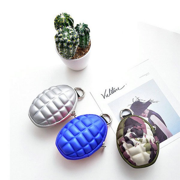 手榴彈造型趣味PU鑰匙包