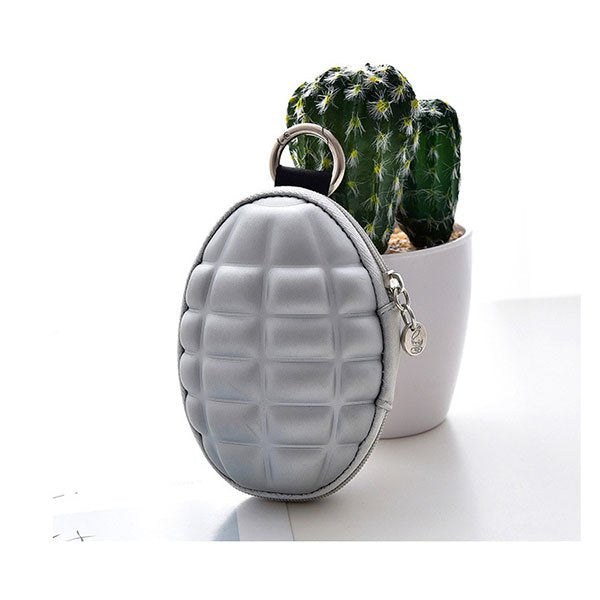 手榴彈造型趣味PU鑰匙包