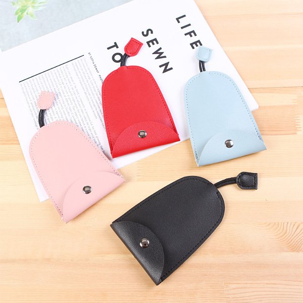 PU皮革提繩子母扣式鑰匙包