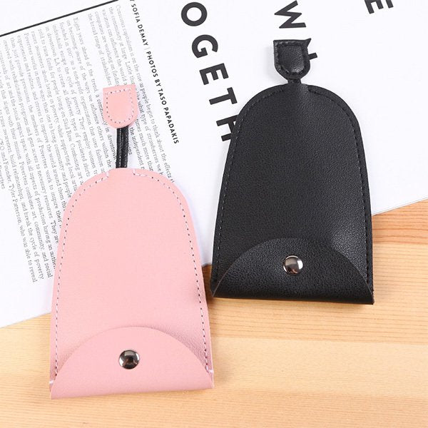 PU皮革提繩子母扣式鑰匙包