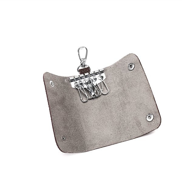 PU皮革簡約子母扣式鑰匙包