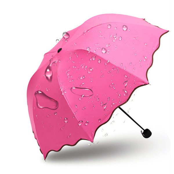 21吋花邊摺疊傘-190T春亞紡兩用傘