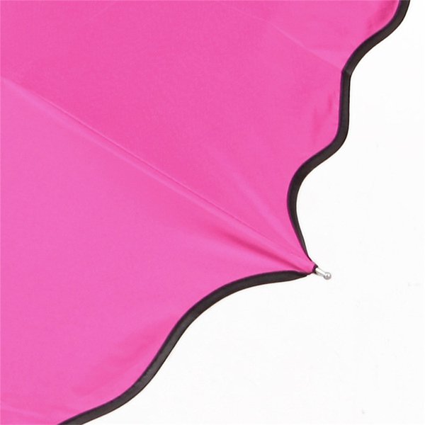 21吋花邊摺疊傘-190T春亞紡兩用傘