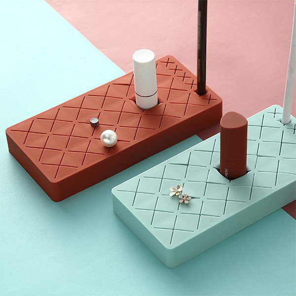 多功能化妝品矽膠收納盒