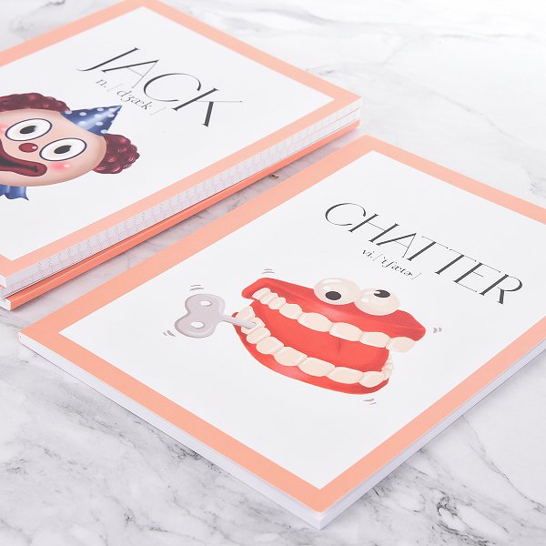 300P銅西膠裝記事本