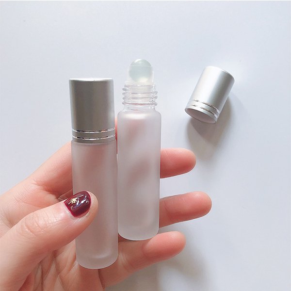 10ml磨砂銀蓋滾珠瓶