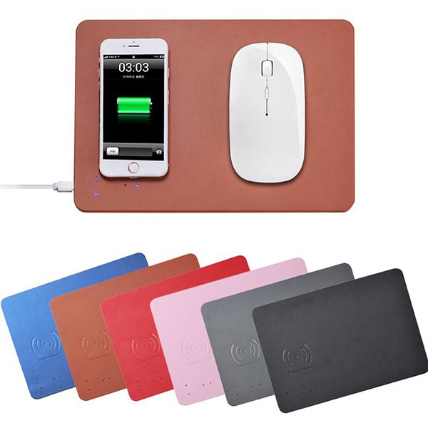 滑鼠墊無線充電器-PU材質