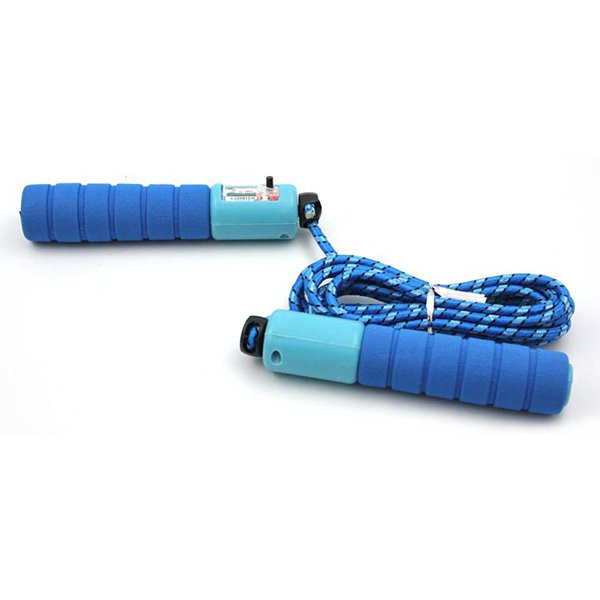 泡棉手柄跳繩-棉繩-計數功能