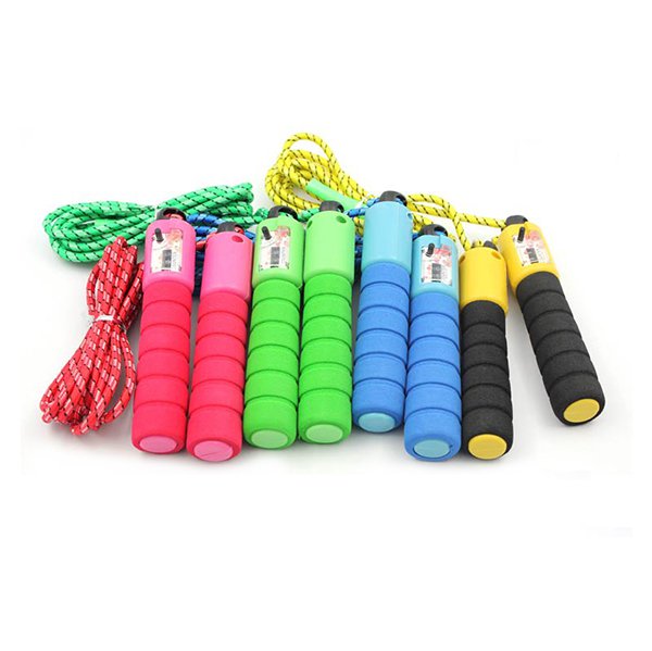 泡棉手柄跳繩-棉繩-計數功能