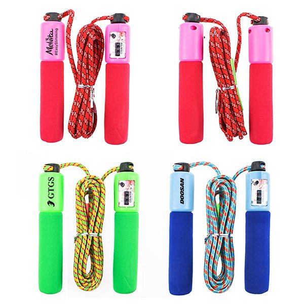 泡棉手柄跳繩-棉繩-計數功能