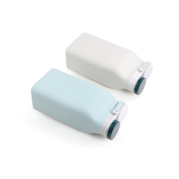 400ml可折疊矽膠隨行牛奶壺