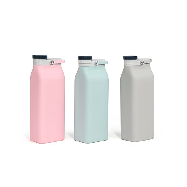 400ml可折疊矽膠隨行牛奶壺