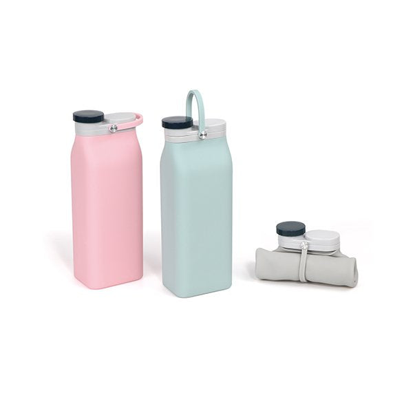 400ml可折疊矽膠隨行牛奶壺