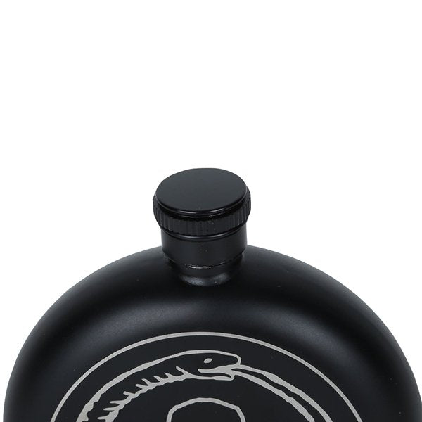 霧面圓形304不鏽鋼酒壺-5oz