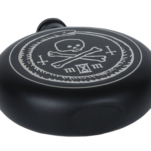 霧面圓形304不鏽鋼酒壺-5oz