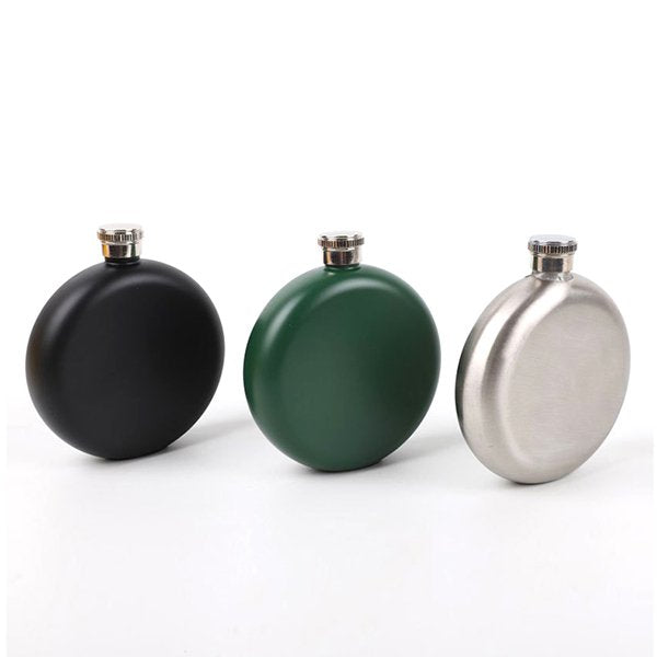 圓形304不鏽鋼酒壺