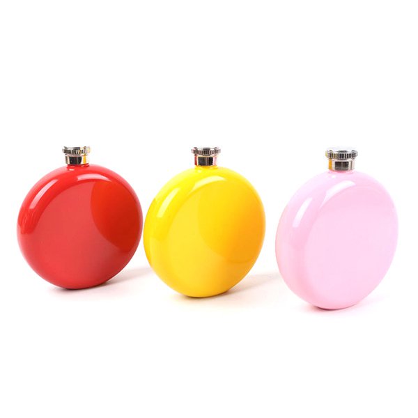 圓形304不鏽鋼酒壺