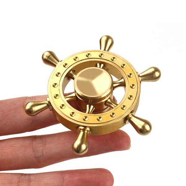 船舵造型不銹鋼指尖陀螺