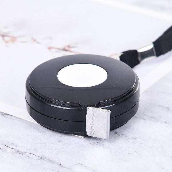 塑料圓形雙色捲尺-附掛繩