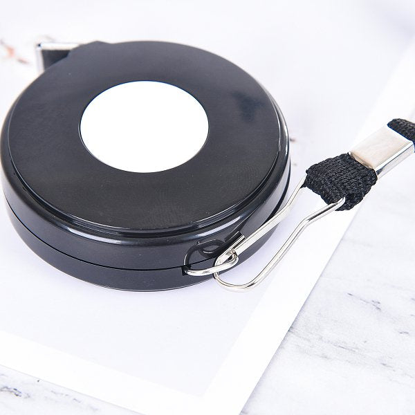 塑料圓形雙色捲尺-附掛繩