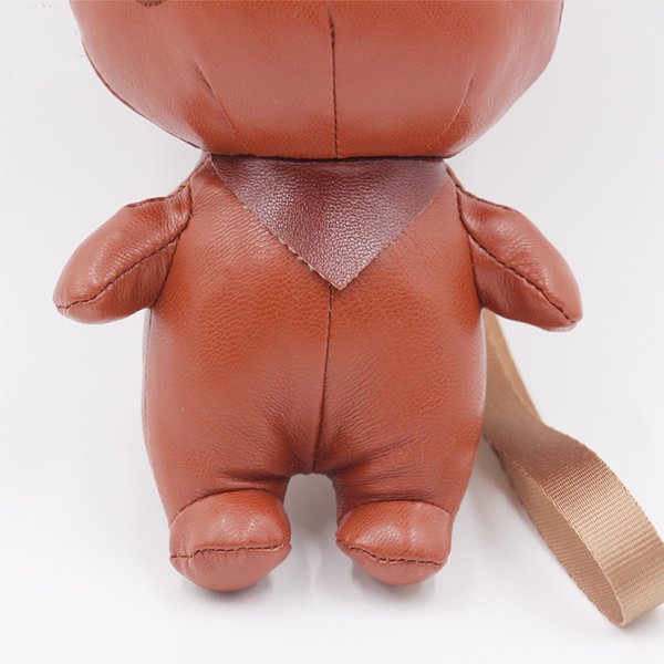 PU皮熊娃娃鑰匙圈