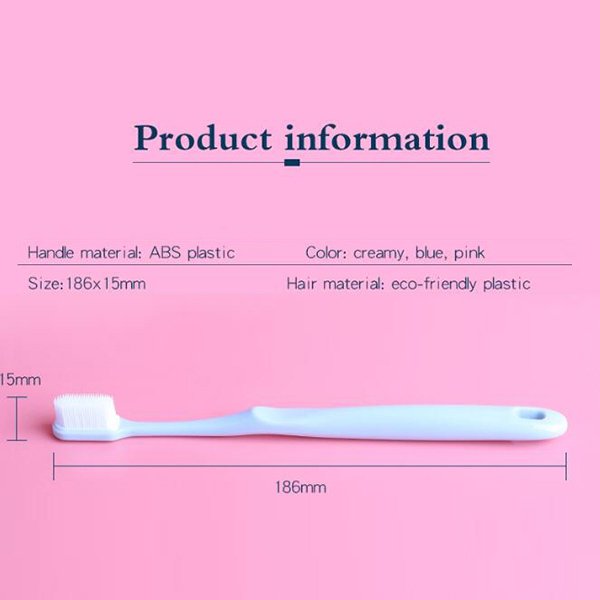 軟毛牙刷-塑料手柄