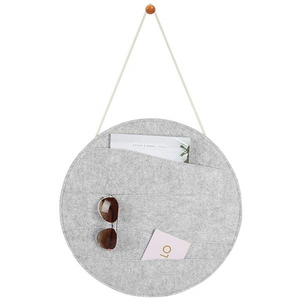 創意圓形壁掛式收納袋