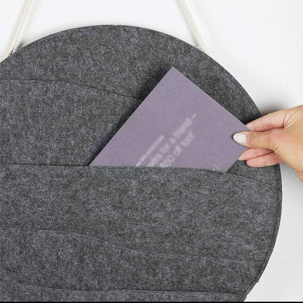 創意圓形壁掛式收納袋