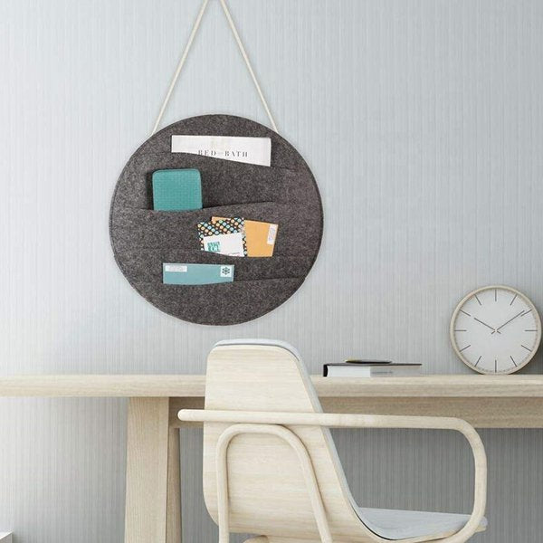 創意圓形壁掛式收納袋