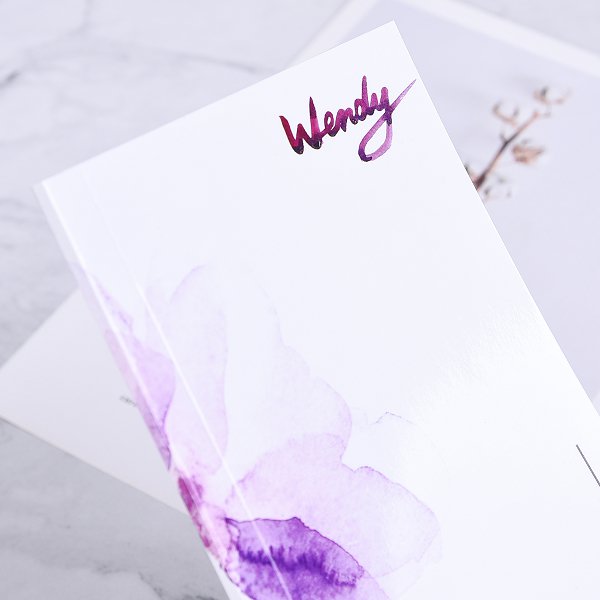 A6左翻膠裝筆記本