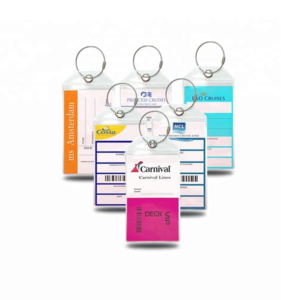 透明防水PVC鋼圈行李吊牌