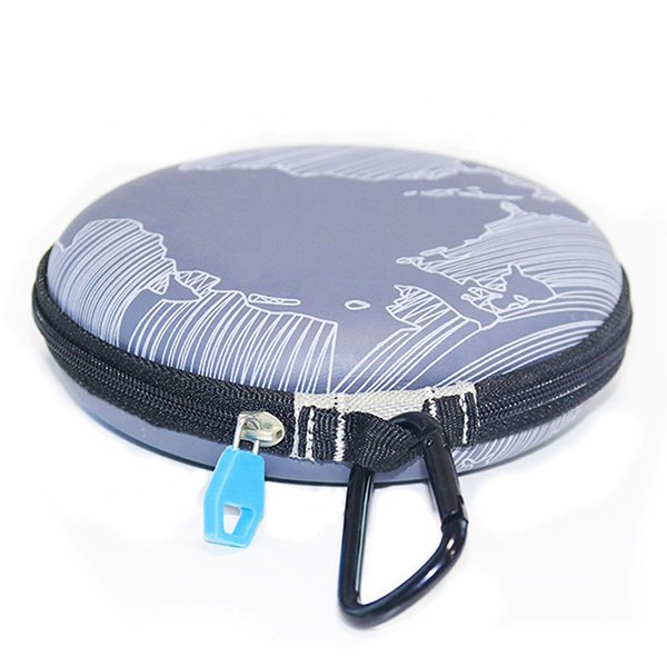 圓扁形登山扣EVA收納盒