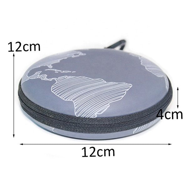 圓扁形登山扣EVA收納盒